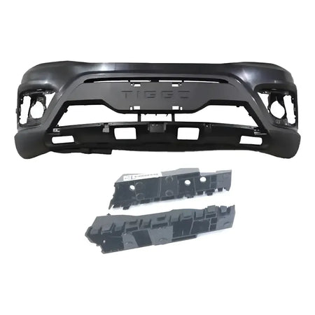 Parachoque delantero Chery Tiggo 2 (incluye par de Ménsulas) negro